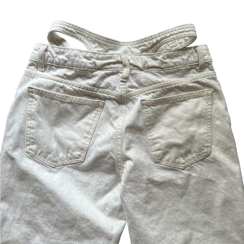 Zara LOW-RISE BAGGY JEANS White Size 34/6 - Picture 9 of 14